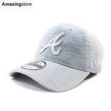 ニューエラ キャップ 9TWENTY ストラップバック アトランタ ブレーブス MLB PATCH DENIM STRAPBACK CAP LIGHT BLUE