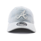 ニューエラ キャップ 9TWENTY ストラップバック アトランタ ブレーブス MLB PATCH DENIM STRAPBACK CAP LIGHT BLUE