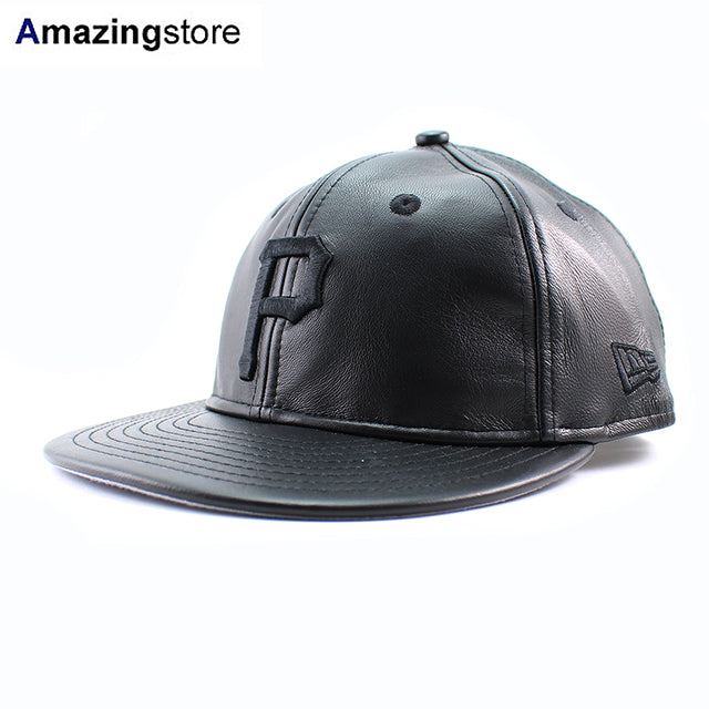 ニューエラ キャップ RC9FIFTY ストラップバック ピッツバーグ パイレーツ MLB GENUINE LEATHER RETRO CROWN STRAPBACK CAP BLACKOUT