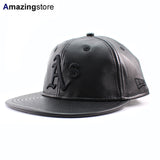ニューエラ キャップ RC9FIFTY ストラップバック オークランド アスレチックス MLB GENUINE LEATHER RETRO CROWN STRAPBACK CAP BLACKOUT