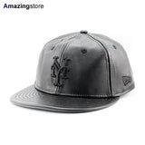 ニューエラ キャップ RC9FIFTY ストラップバック ニューヨーク メッツ MLB GENUINE LEATHER RETRO CROWN STRAPBACK CAP BLACKOUT