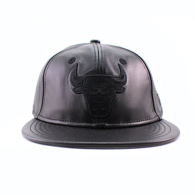 ニューエラ キャップ RC9FIFTY ストラップバック シカゴ ブルズ NBA GENUINE LEATHER RETRO CROWN STRAPBACK CAP BLACKOUT