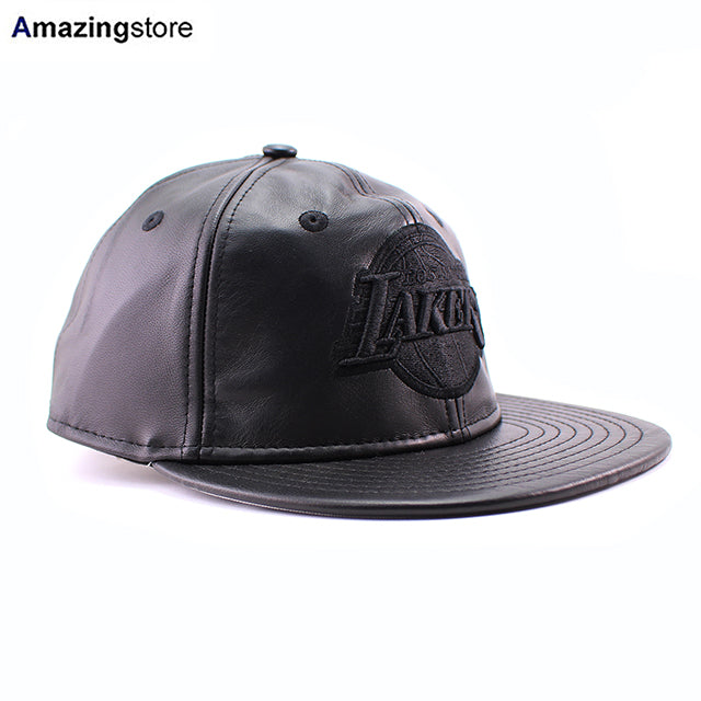 ニューエラ キャップ RC9FIFTY ストラップバック ロサンゼルス レイカーズ NBA GENUINE LEATHER RETRO CROWN STRAPBACK CAP BLACKOUT