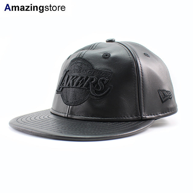 ニューエラ キャップ RC9FIFTY ストラップバック ロサンゼルス レイカーズ NBA GENUINE LEATHER RETRO CROWN STRAPBACK CAP BLACKOUT