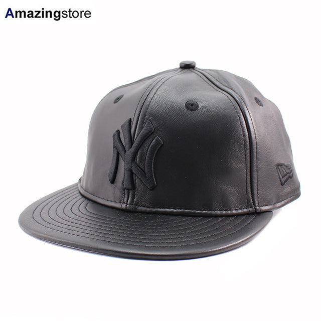 ニューエラ キャップ RC9FIFTY スナップバック ニューヨーク ヤンキース MLB GENUINE LEATHER RETRO CROWN SNAPBACK CAP BLACKOUT