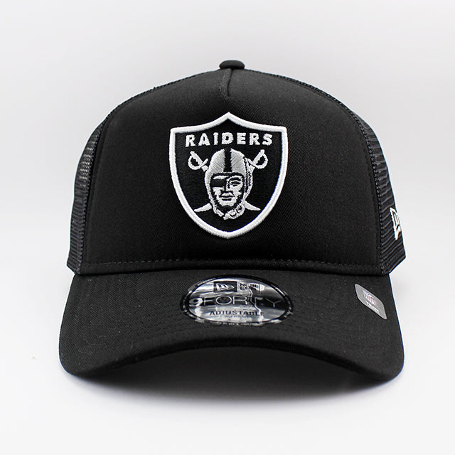 ニューエラ メッシュキャップ 9FORTY ラスベガス レイダース NFL A-FRAME TRUCKER MESH CAP BLACK