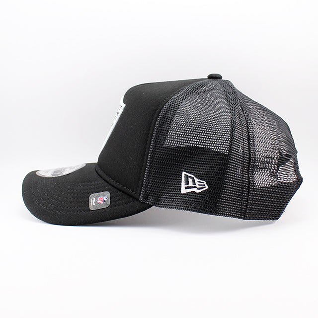 ニューエラ メッシュキャップ 9FORTY ラスベガス レイダース NFL A-FRAME TRUCKER MESH CAP BLACK
