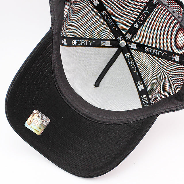 ニューエラ メッシュキャップ 9FORTY ラスベガス レイダース NFL A-FRAME TRUCKER MESH CAP BLACK