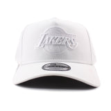 ニューエラ キャップ 9FORTY スナップバック ロサンゼルス レイカーズ NBA A-FRAME SNAPBACK CAP WHITEOUT