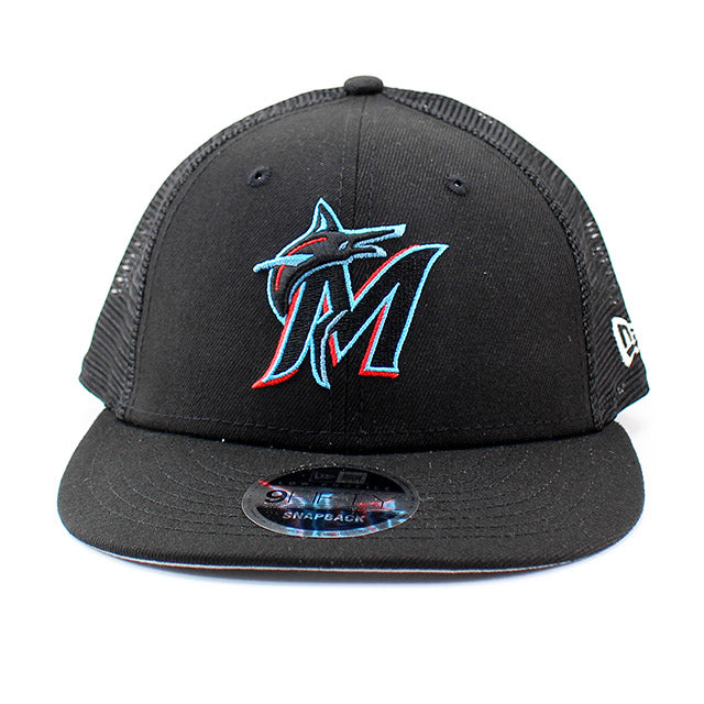 ニューエラ メッシュキャップ LP9FIFTY マイアミ マーリンズ MLB TRUCKER MESH CAP BLACK