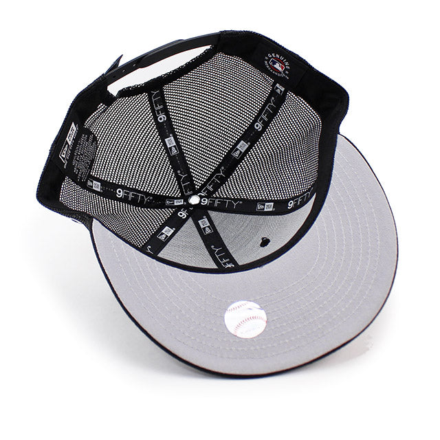 ニューエラ メッシュキャップ LP9FIFTY マイアミ マーリンズ MLB TRUCKER MESH CAP BLACK