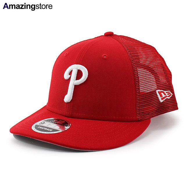 ニューエラ メッシュキャップ LP9FIFTY フィラデルフィア フィリーズ MLB TRUCKER MESH CAP RED