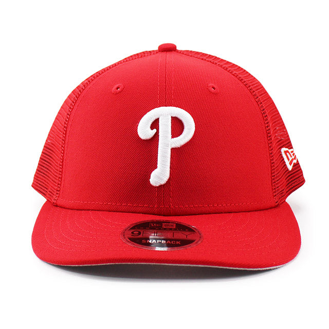 ニューエラ メッシュキャップ LP9FIFTY フィラデルフィア フィリーズ MLB TRUCKER MESH CAP RED