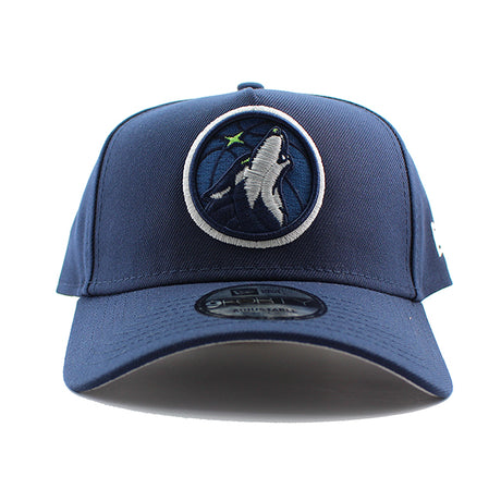 ニューエラ キャップ 9FORTY ミネソタ ティンバーウルブズ NBA A-FRAME SNAPBACK CAP NAVY