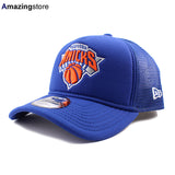 ニューエラ メッシュキャップ 9FORTY ニューヨーク ニックス NBA A-FRAME TRUCKER MESH CAP BLUE