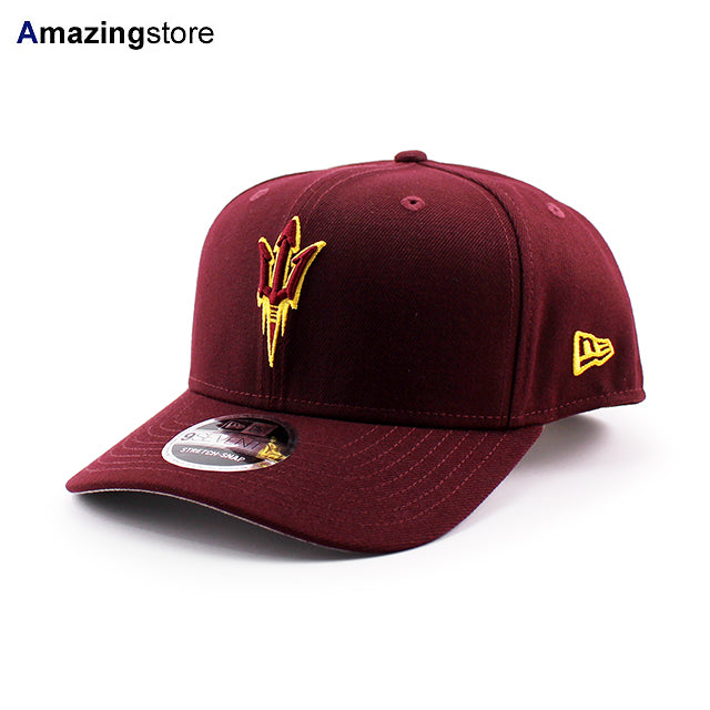 ニューエラ キャップ 9SEVENTY ストレッチ スナップバック アリゾナ ステイト サンデビルズ NCAA STRETCH SNAPBACK CAP MAROON