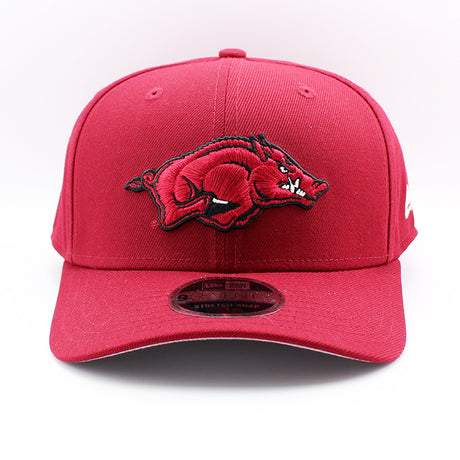 ニューエラ キャップ 9SEVENTY ストレッチ スナップバック アーカンソー レイザーバックス NCAA STRETCH SNAPBACK CAP CARDINAL