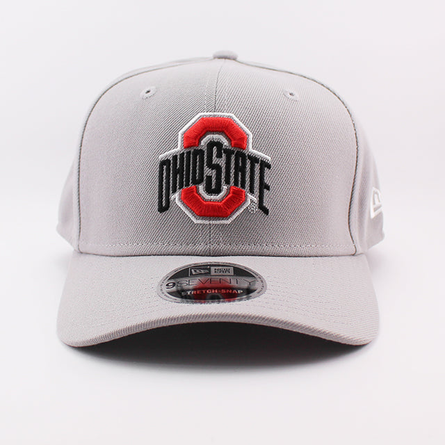 ニューエラ キャップ 9SEVENTY ストレッチ スナップバック オハイオステイト バックアイズ NCAA STRETCH SNAPBACK CAP GREY