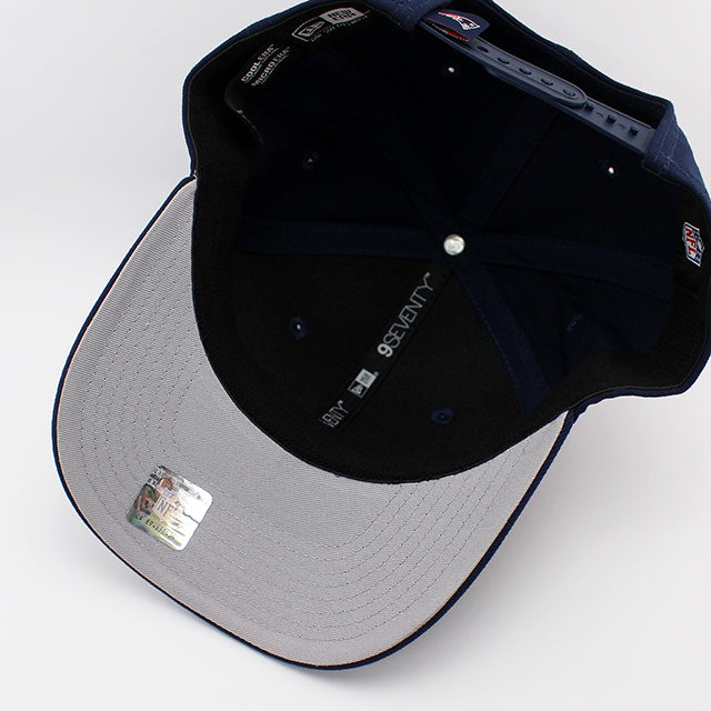 ニューエラ キャップ 9SEVENTY ストレッチ スナップバック ニューイングランド ペイトリオッツ NFL STRETCH SNAPBACK CAP NAVY