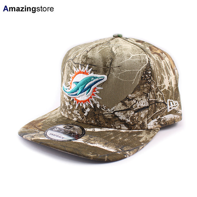 ニューエラ キャップ 9FIFTY スナップバック マイアミ ドルフィンズ NFL A-FRAME SNAPBACK CAP REAL TREE CAMO
