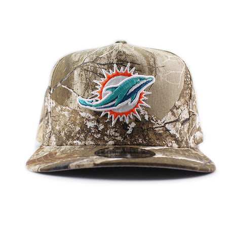 ニューエラ キャップ 9FIFTY スナップバック マイアミ ドルフィンズ NFL A-FRAME SNAPBACK CAP REAL TREE CAMO
