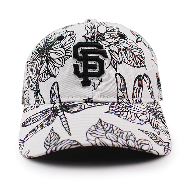 女性用 ニューエラ キャップ 9TWENTY ストラップバック サンフランシスコ ジャイアンツ MLB FLORAL STRAPBACK CAP WHITE