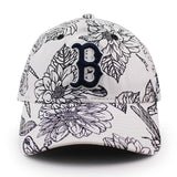 女性用 ニューエラ キャップ 9TWENTY ストラップバック ボストン レッドソックス MLB FLORAL STRAPBACK CAP WHITE