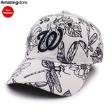 女性用 ニューエラ キャップ 9TWENTY ストラップバック ワシントン ナショナルズ MLB FLORAL STRAPBACK CAP WHITE