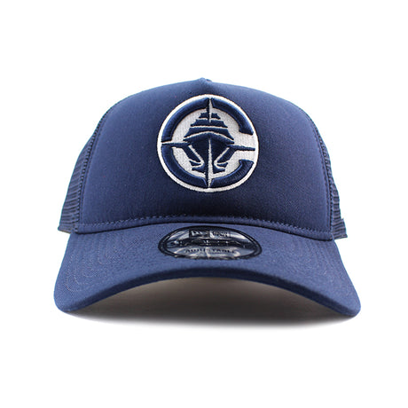 ニューエラ メッシュキャップ 9FORTY ロサンゼルス クリッパーズ NBA A-FRAME TRUCKER MESH CAP NAVY
