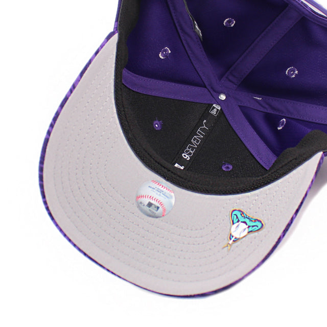 ニューエラ キャップ 9SEVENTY アリゾナ ダイヤモンドバックス MLB 2025 CLUBHOUSE ALT STRETCH SNAPBACK CAP PURPLE