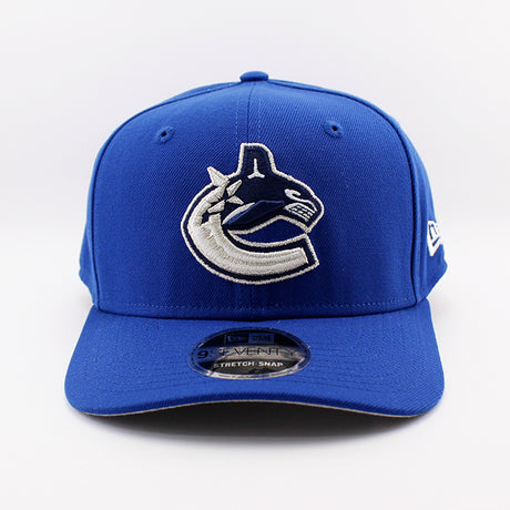 ニューエラ キャップ 9SEVENTY ストレッチ スナップバック バンクーバー カナックス NHL STRETCH SNAPBACK CAP BLUE