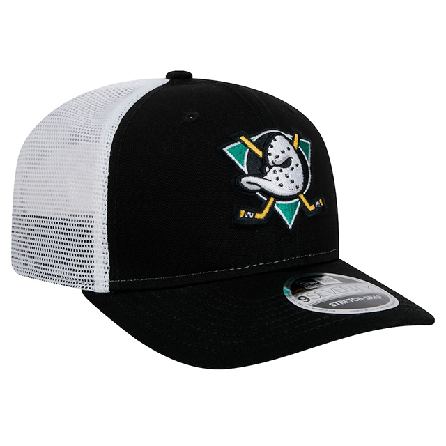 ニューエラ キャップ 9SEVENTY ストレッチ メッシュ スナップバック アナハイム ダックス NHL STRETCH MESH SNAPBACK CAP BLACK