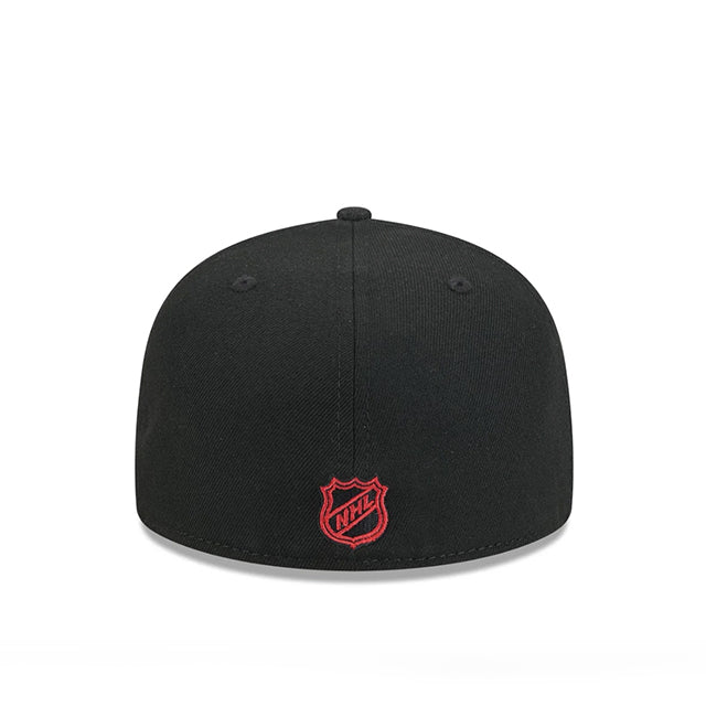 ニューエラ キャップ 59FIFTY シカゴ ブラックホークス NHL TEAM BASIC FITTED CAP BLACK