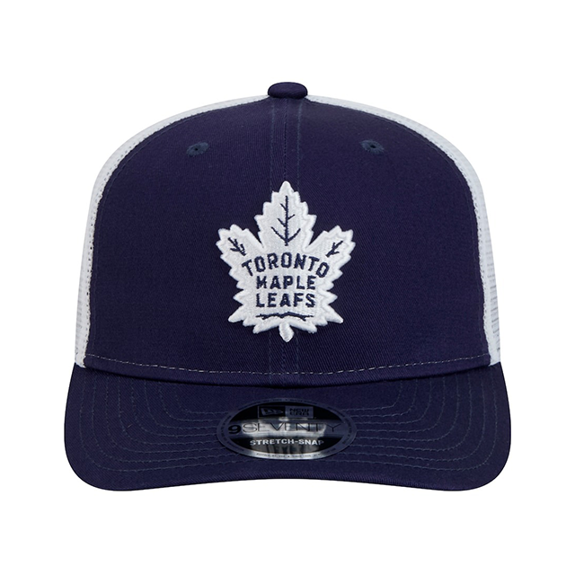 ニューエラ キャップ 9SEVENTY ストレッチ メッシュ スナップバック トロント メープル リーフス NHL STRETCH MESH SNAPBACK CAP NAVY