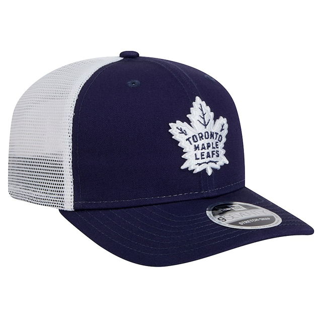 ニューエラ キャップ 9SEVENTY ストレッチ メッシュ スナップバック トロント メープル リーフス NHL STRETCH MESH SNAPBACK CAP NAVY