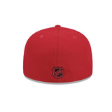 ニューエラ キャップ 59FIFTY ニュージャージー デビルス NHL TEAM BASIC FITTED CAP RED
