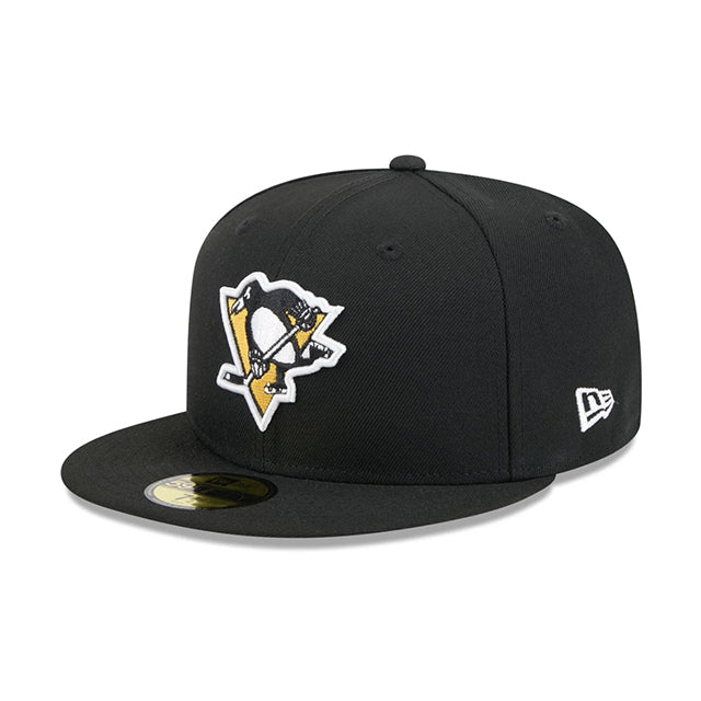 ニューエラ キャップ 59FIFTY ピッツバーグ ペンギンズ NHL TEAM BASIC FITTED CAP BLACK