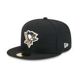ニューエラ キャップ 59FIFTY ピッツバーグ ペンギンズ NHL TEAM BASIC FITTED CAP BLACK