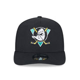 ニューエラ キャップ 9FIFTY スナップバック アナハイム ダックス NHL SCRIPT A-FRAME SNAPBACK CAP BLACK