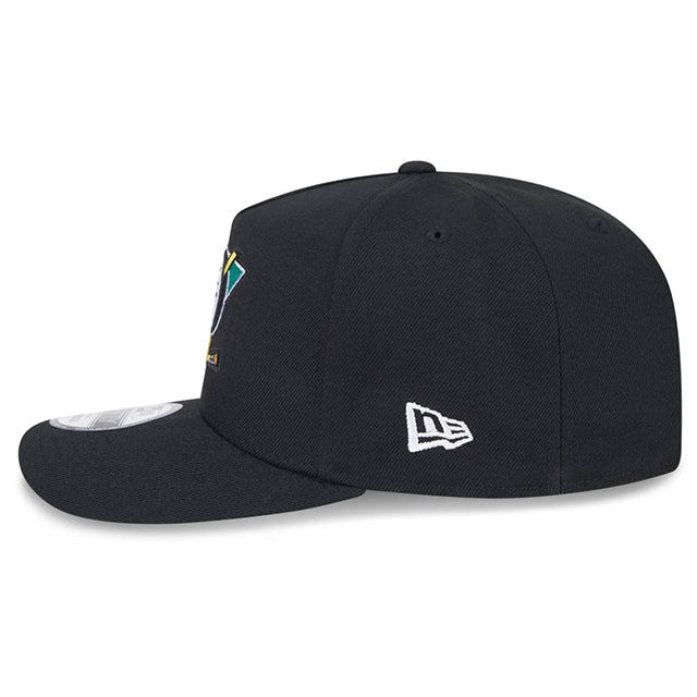 ニューエラ キャップ 9FIFTY スナップバック アナハイム ダックス NHL SCRIPT A-FRAME SNAPBACK CAP BLACK