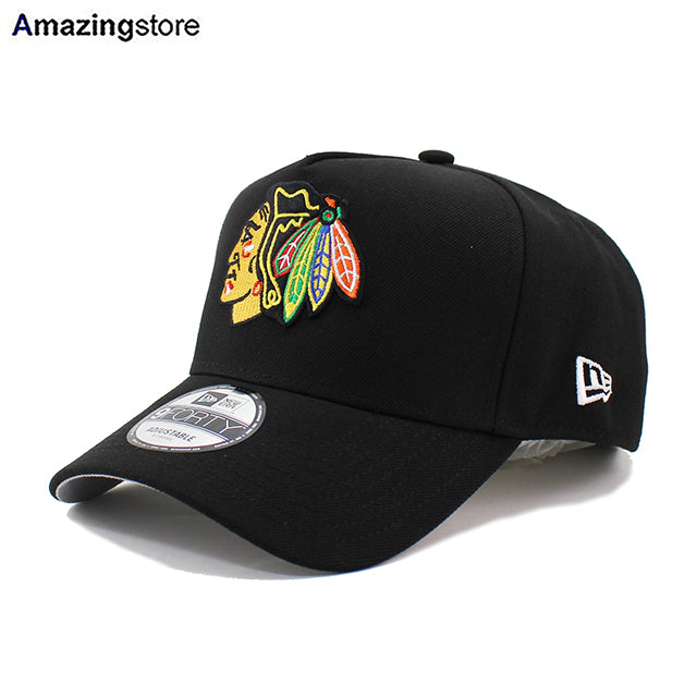 ニューエラ キャップ 9FORTY スナップバック シカゴ ブラックホークス NHL A-FRAME SNAPBACK CAP BLACK/  国内外からニューエラをはじめナイキ、クーパーズタウンボールキャップ等を中心に取り扱うベースボールキャップの専門店 /  Amazingstore(アメイジングストア)