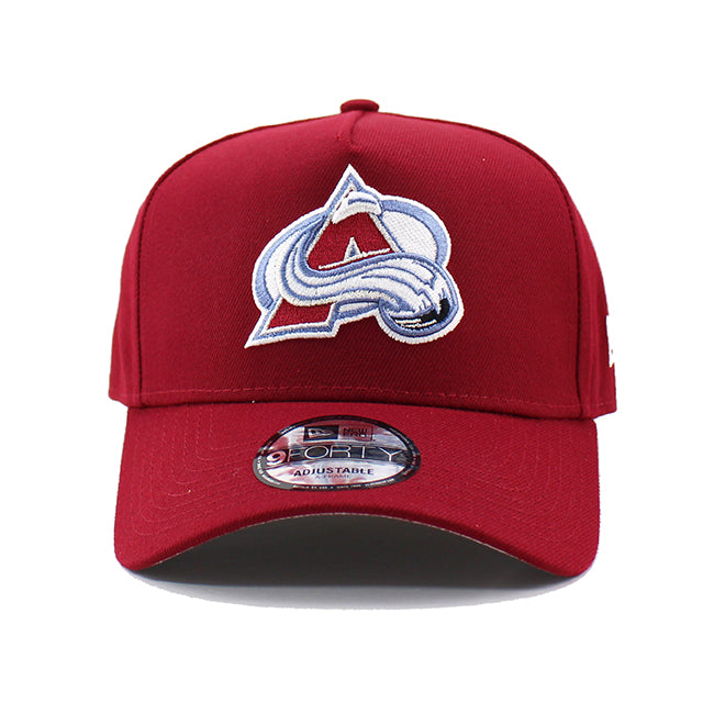 ニューエラ キャップ 9FORTY スナップバック コロラド アバランチ NHL A-FRAME SNAPBACK CAP WINE