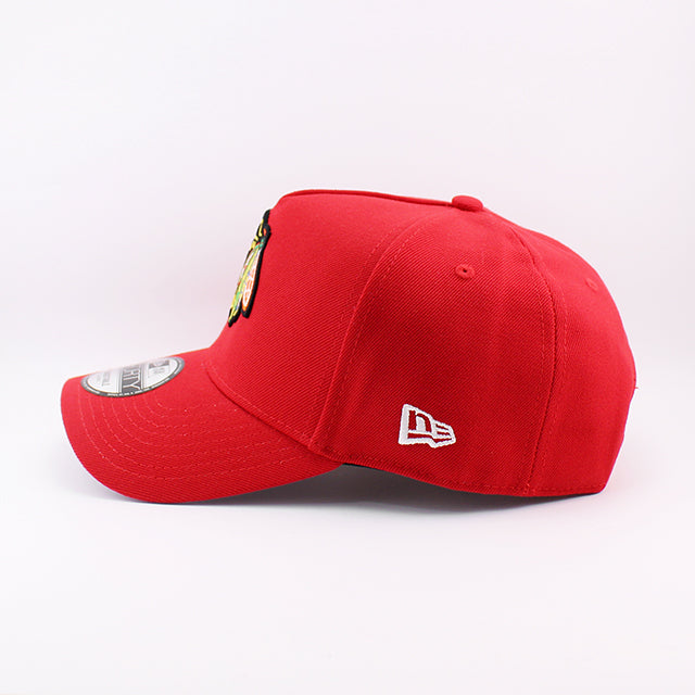 ニューエラ キャップ 9FORTY スナップバック シカゴ ブラックホークス NHL A-FRAME SNAPBACK CAP RED