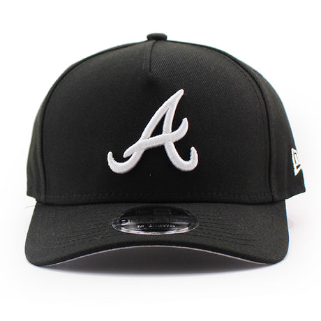 ニューエラ 9FORTY M-CROWN A-FRAME スナップバック アトランタ ブレーブス MLB SNAPBACK CAP BLACK