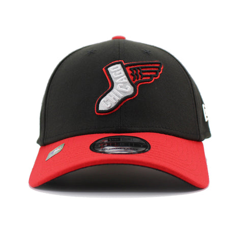 シティコネクト ニューエラ キャップ 39THIRTY シカゴ ホワイトソックス MLB CITY CONNECT ALTERNATE FLEX FIT CAP BLACK-RED