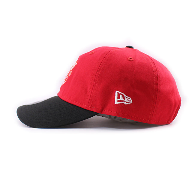 ニューエラ キャップ 9TWENTY マンチェスター ユナイテッドFC PREMIER LEAGUE BAR STRIPE STRAPBACK CAP RED BLACK