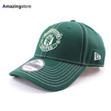 ニューエラ キャップ 9FORTY ストラップバック マンチェスター ユナイテッド FC PREMIER LEAGUE CONTRAST STITCH STRAPBACK CAP DARK GREEN