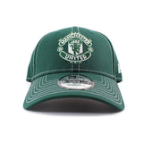 ニューエラ キャップ 9FORTY ストラップバック マンチェスター ユナイテッド FC PREMIER LEAGUE CONTRAST STITCH STRAPBACK CAP DARK GREEN
