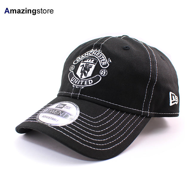 ニューエラ キャップ 9TWENTY マンチェスター ユナイテッドFC PREMIER LEAGUE CONTRAST STITCH STRAPBACK CAP BLACK