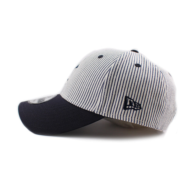 ニューエラ キャップ 9FORTY ストラップバック トッテナム ホットスパー FC PREMIER LEAGUE CONTRAST PINSTRIPE STRAPBACK CAP IVORY NAVY